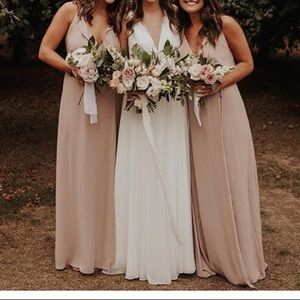 WAYF Jamie Ruffle Wrap Gown